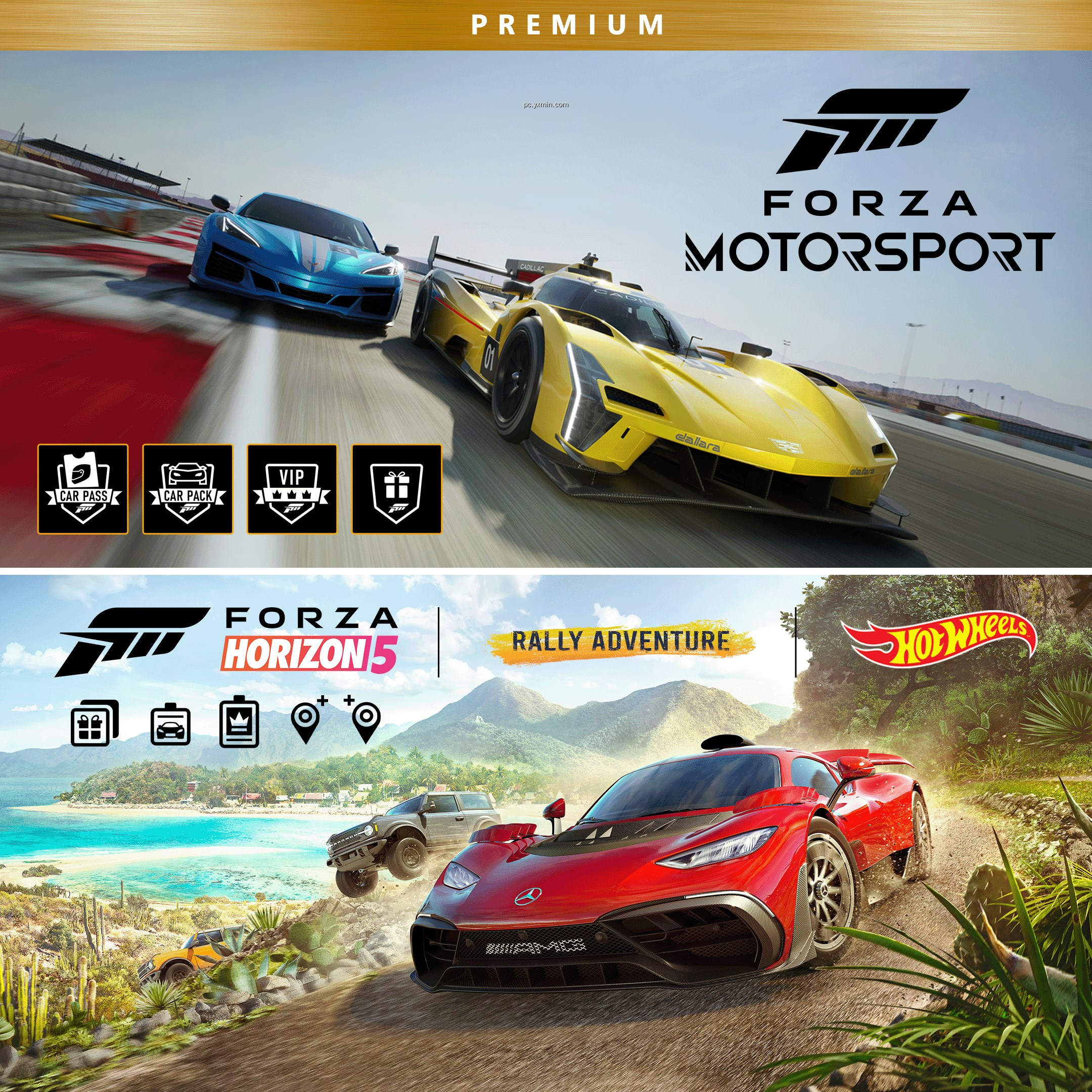 Forza Motorsport and Forza Horizon 5 Premium Editions Bundle Forza Motorsport and Forza Horizon 5 Premium Editions Bundle