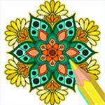 Mandala Color by Number Book – Glitter Paint Pages