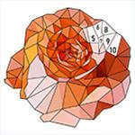 Flowers Poly Art: Color by Number, Diamond Coloring Puzzle Flowers Poly Art: Color by Number, Diamond Coloring Puzzle