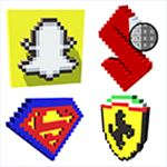 Logo 3D Color by Number – Voxel Coloring Book Pages Logo 3D Color by Number – Voxel Coloring Book Pages