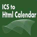 Convert ICS to Html Calendar (Unlocked)
