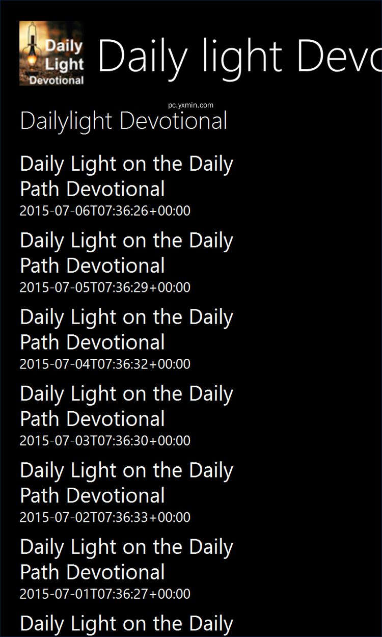 【图】Daily Light Devotional(截图 1)
