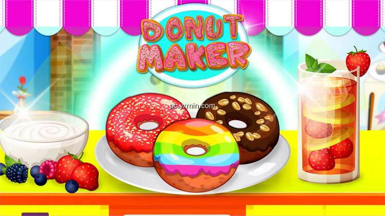 【图】Donut Maker – Crazy Chef Cooking Game for Kids(截图1)
