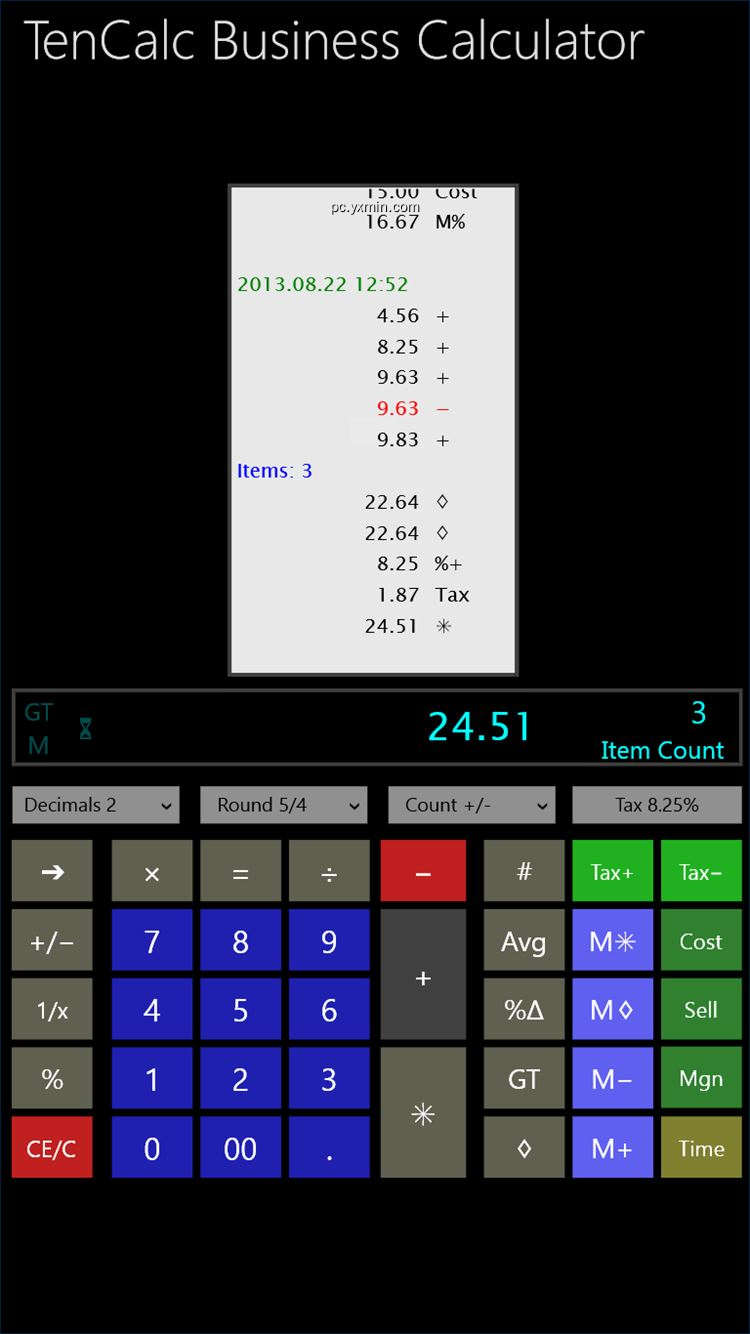 【图】TenCalc Business Calculator(截图1)