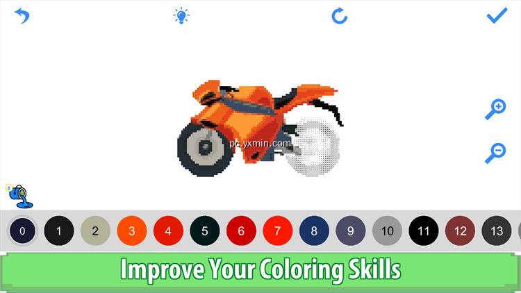 【图】Bikes Color by Number: Pixel Art, Sandbox Coloring(截图2)