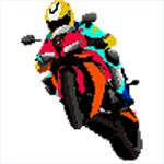 Bikes Color by Number: Pixel Art, Sandbox Coloring