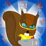 Squirrel Hero & Robots