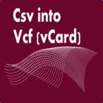 Csv into Vcf (vCard)