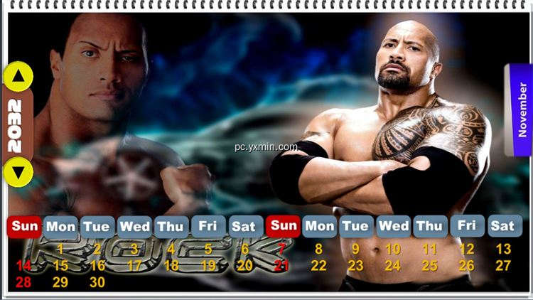 【图】WWE Wrestlers Calendar II [HD+](截图2)