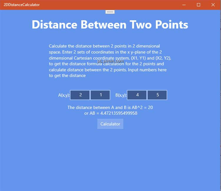 【图】2D Distance Calculator(截图2)