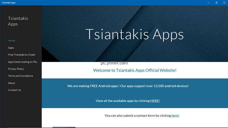 【图】Tsiantakis Apps Website(截图1)