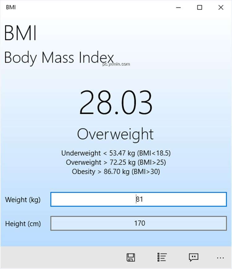【图】Body Mass Index – BMI(截图1)
