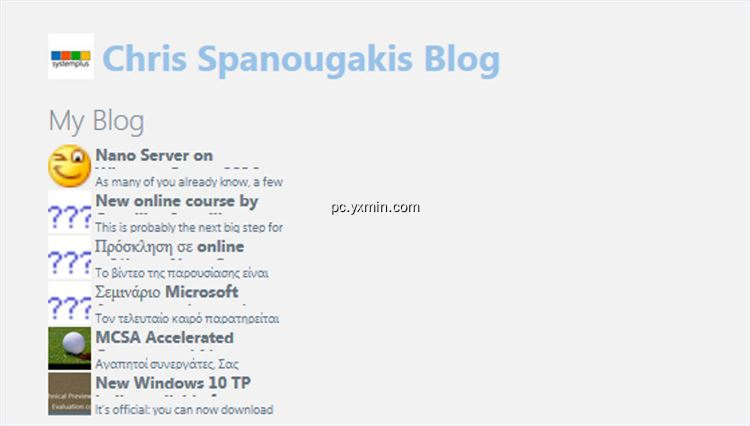 【图】Chris Spanougakis Blog(截图1)