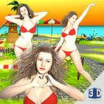 Red Sexy Bikini Beach Dancer[HD+]