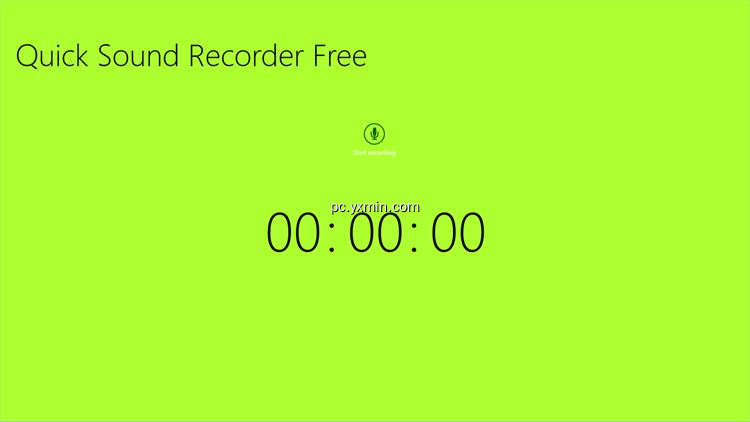 【图】Quick Sound Recorder Free(截图1)