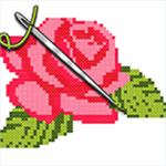 Flowers Cross Stitch : Adult Color By Number Book Pages Flowers Cross Stitch : Adult Color By Number Book Pages