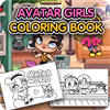 Avatar Girls Coloring Book
