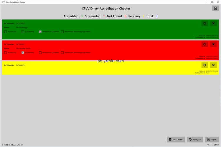 【图】CPVV Driver Accreditation Checker(截图2)