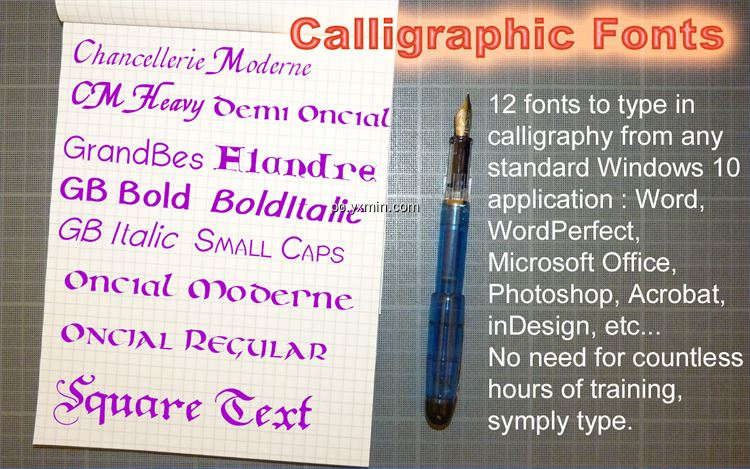 【图】Calligraphic Fonts(截图1)