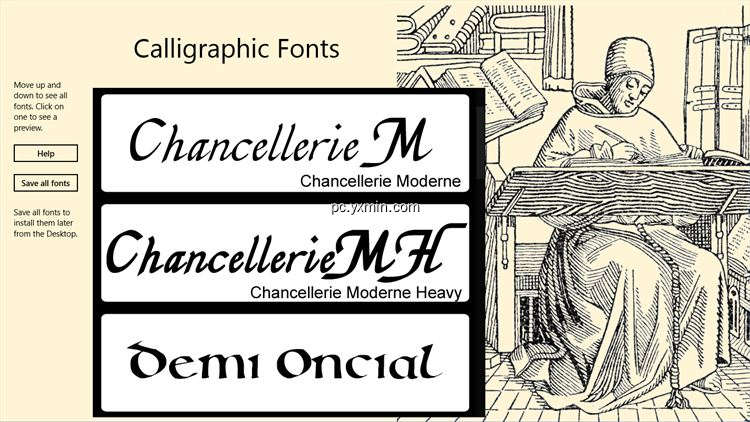 【图】Calligraphic Fonts(截图2)