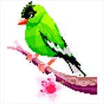 Birds Color by Number: Pixel Art, Sandbox Coloring Book Birds Color by Number: Pixel Art, Sandbox Coloring Book