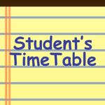 Student’s TimeTable