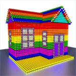 Houses Magnet World 3D – Build By Magnetic Balls Houses Magnet World 3D – Build By Magnetic Balls