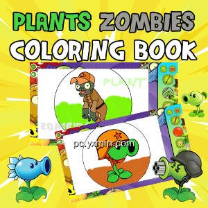 Plants Zombies Coloring Book