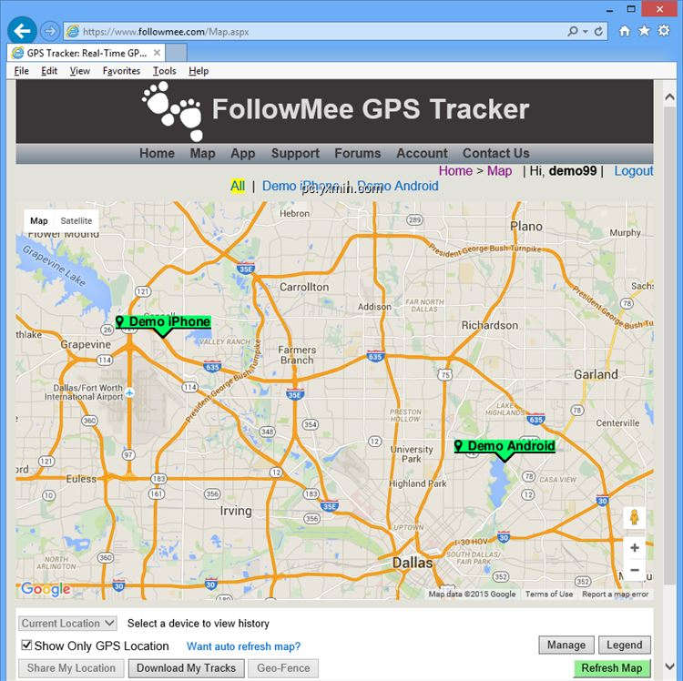 【图】GPS Tracker by FollowMee(截图2)