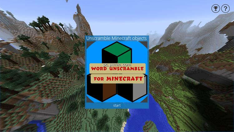 【图】Word Unscramble for Minecraft(截图1)