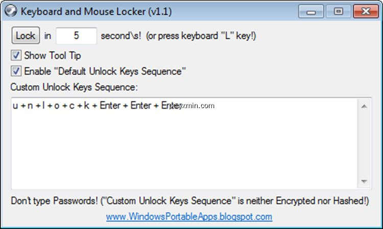 【图】Keyboard and Mouse Locker (KML)(截图 0)