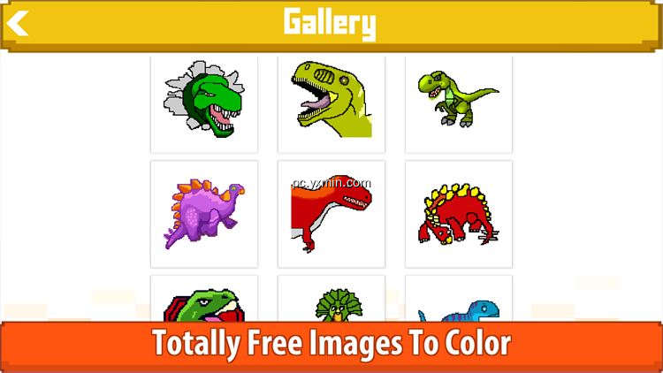 【图】Dinosaurs Color by Number-Pixel Art Draw Coloring(截图1)