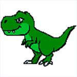 Dinosaurs Color by Number-Pixel Art Draw Coloring
